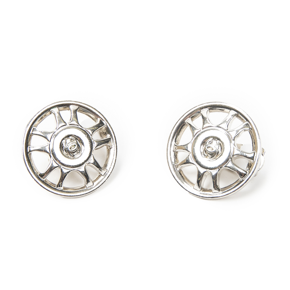 Chanel CC Wheels Clip On Earrings